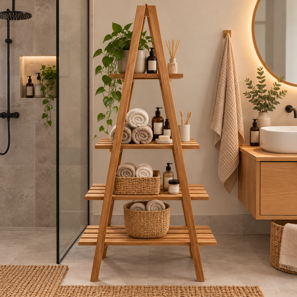 PYRAMID Bookcase in teak