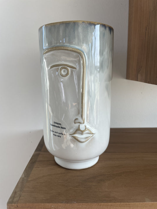 Vase Ceramic Face