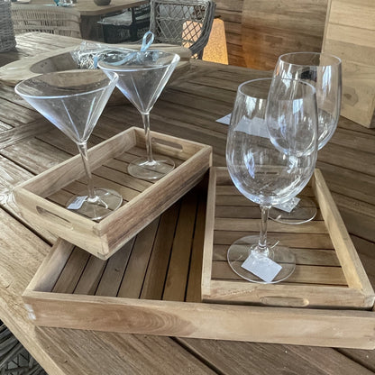 Chil Serveringsbricka teak 3-set