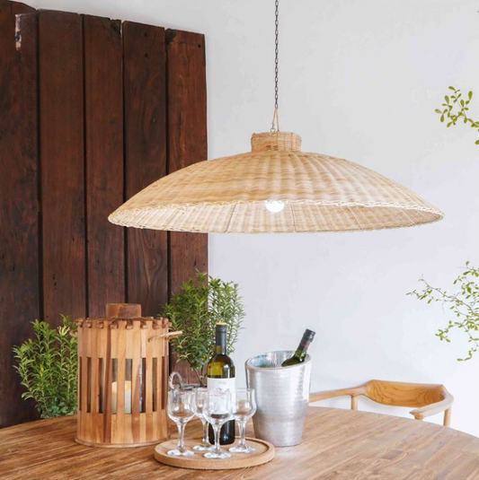 DUDDUNG Loftslampe i rattan D100 cm