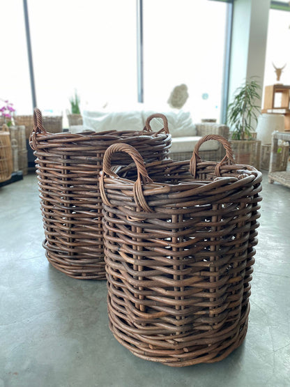 KORG MED HJUL PREMIUM ROTTING MÖRKBRUN Ø60/50 2ST