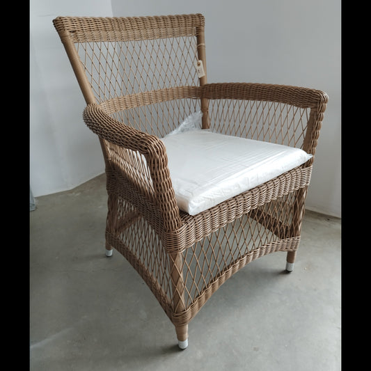 ZOJA Matsalsstol med Armstöd – Polyrotting & Aluminium Trädgårdsmöbel